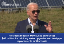 President Biden in Milwaukee announces $43 million for drinking water upgrades and lead pipe replacements in Wisconsin