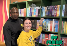 A pro football player and his wife find fulfillment in Wisconsin bookstore