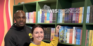 A pro football player and his wife find fulfillment in Wisconsin bookstore